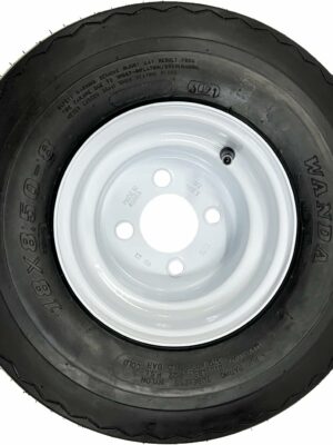 eCustomRim Golf Cart Wheels & Tires Combo 18×8.50-8, Set of 4, Fits Club Car, Cushman, EZGO, Steel Rims, DOT Approved