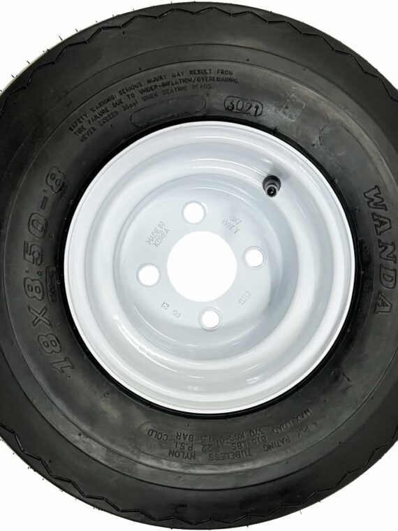 eCustomRim Golf Cart Wheels & Tires Combo 18x8.50-8, Set of 4, Fits Club Car, Cushman, EZGO, Steel Rims, DOT Approved