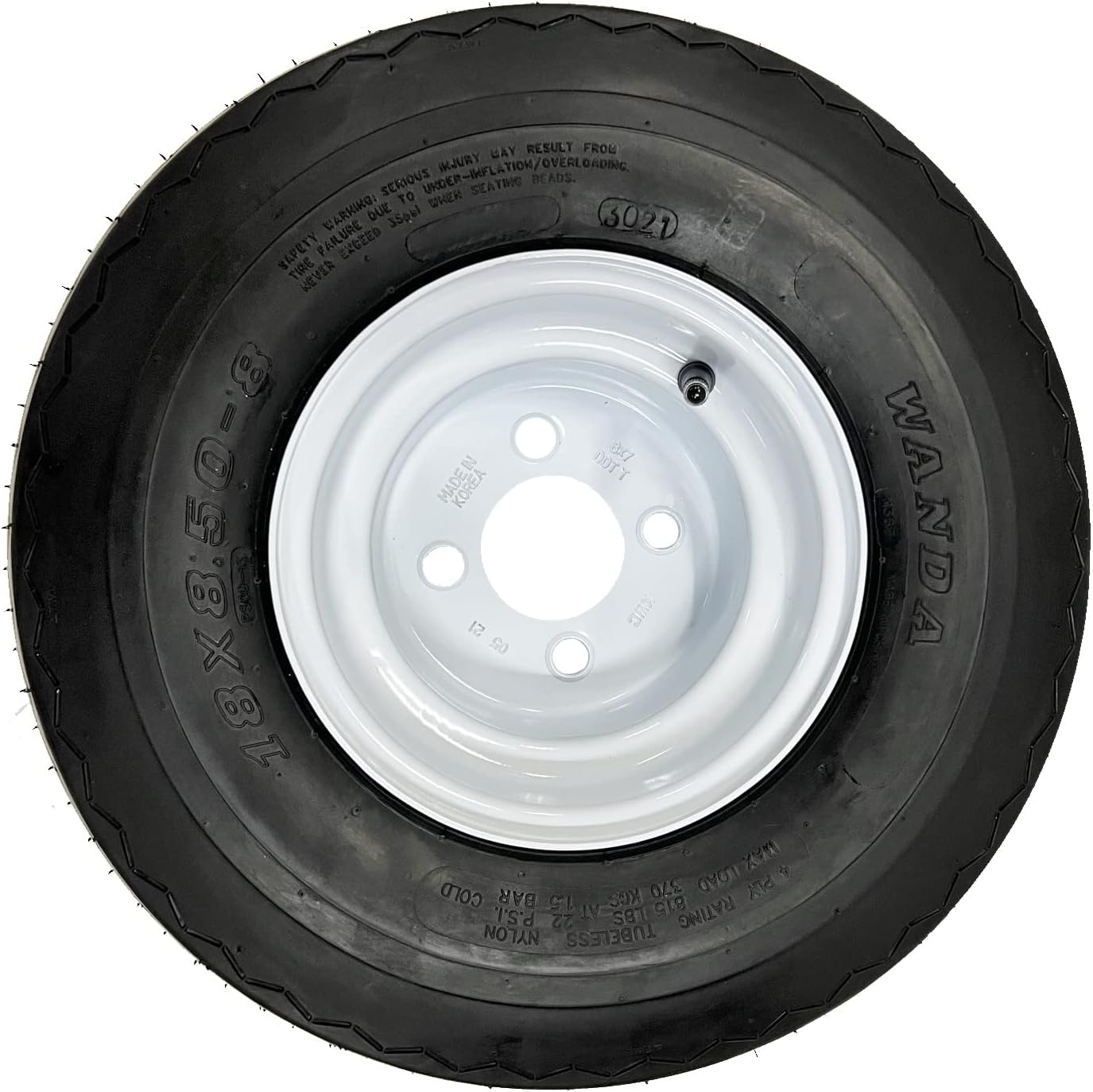 eCustomRim Golf Cart Wheels & Tires Combo 18x8.50-8, Set of 4, Fits Club Car, Cushman, EZGO, Steel Rims, DOT Approved