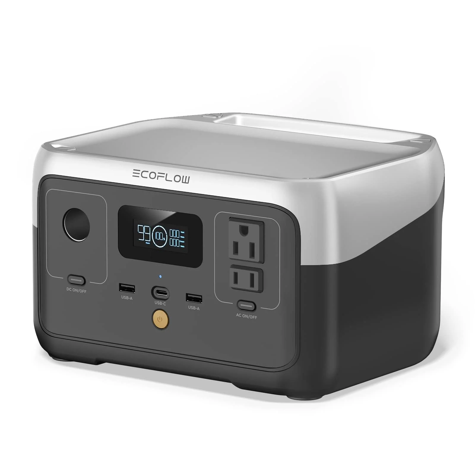 EF EcoFlow RIVER 2 256Wh Portable Power Station with Fast Solar Charging & 600W Output