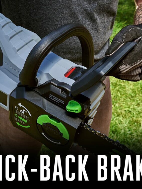 EGO Power+ 16" 56V Cordless Chainsaw, 40CC Gas Equivalent, 130 Cuts, IPX4 Weather-Resistant, Tool-Free Tensioning