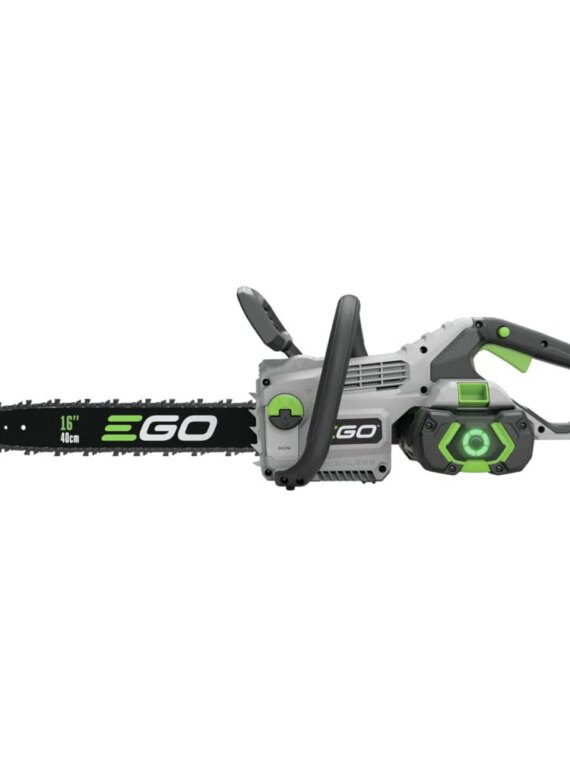 EGO Power+ 16" 56V Cordless Chainsaw, 40CC Gas Equivalent, 130 Cuts, IPX4 Weather-Resistant, Tool-Free Tensioning