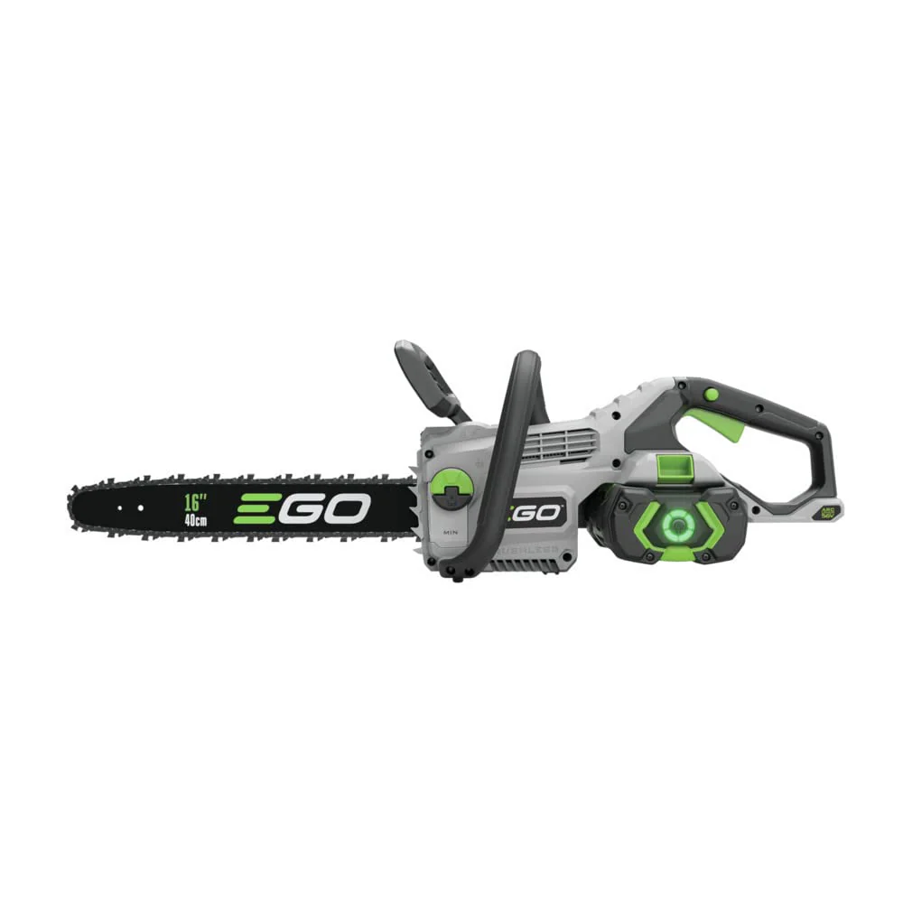 EGO Power+ 16" 56V Cordless Chainsaw, 40CC Gas Equivalent, 130 Cuts, IPX4 Weather-Resistant, Tool-Free Tensioning