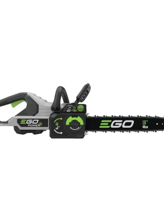 EGO Power+ 16" 56V Cordless Chainsaw, 40CC Gas Equivalent, 130 Cuts, IPX4 Weather-Resistant, Tool-Free Tensioning