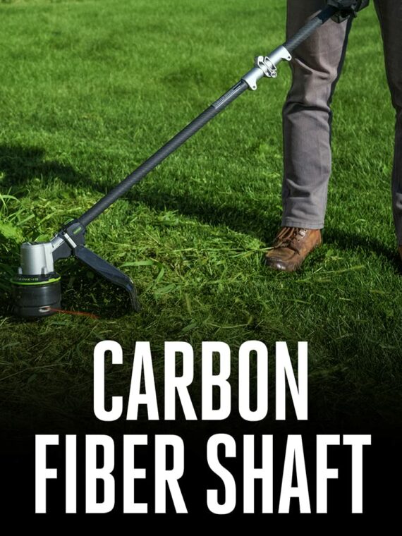 EGO Power+ 16" 56V Telescopic String Trimmer, Carbon Fiber Shaft, Brushless Motor, Dual Line, Weather-Resistant