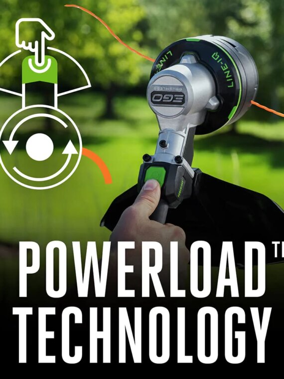 EGO Power+ 16" 56V Telescopic String Trimmer, Carbon Fiber Shaft, Brushless Motor, Dual Line, Weather-Resistant