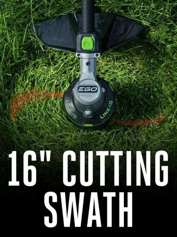 EGO Power+ 16" 56V Telescopic String Trimmer, Carbon Fiber Shaft, Brushless Motor, Dual Line, Weather-Resistant