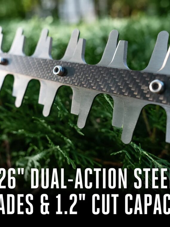 EGO POWER+ 26-Inch Hedge Trimmer, Dual-Action Blades, Carbon Fiber Rail, 56V Battery Compatible