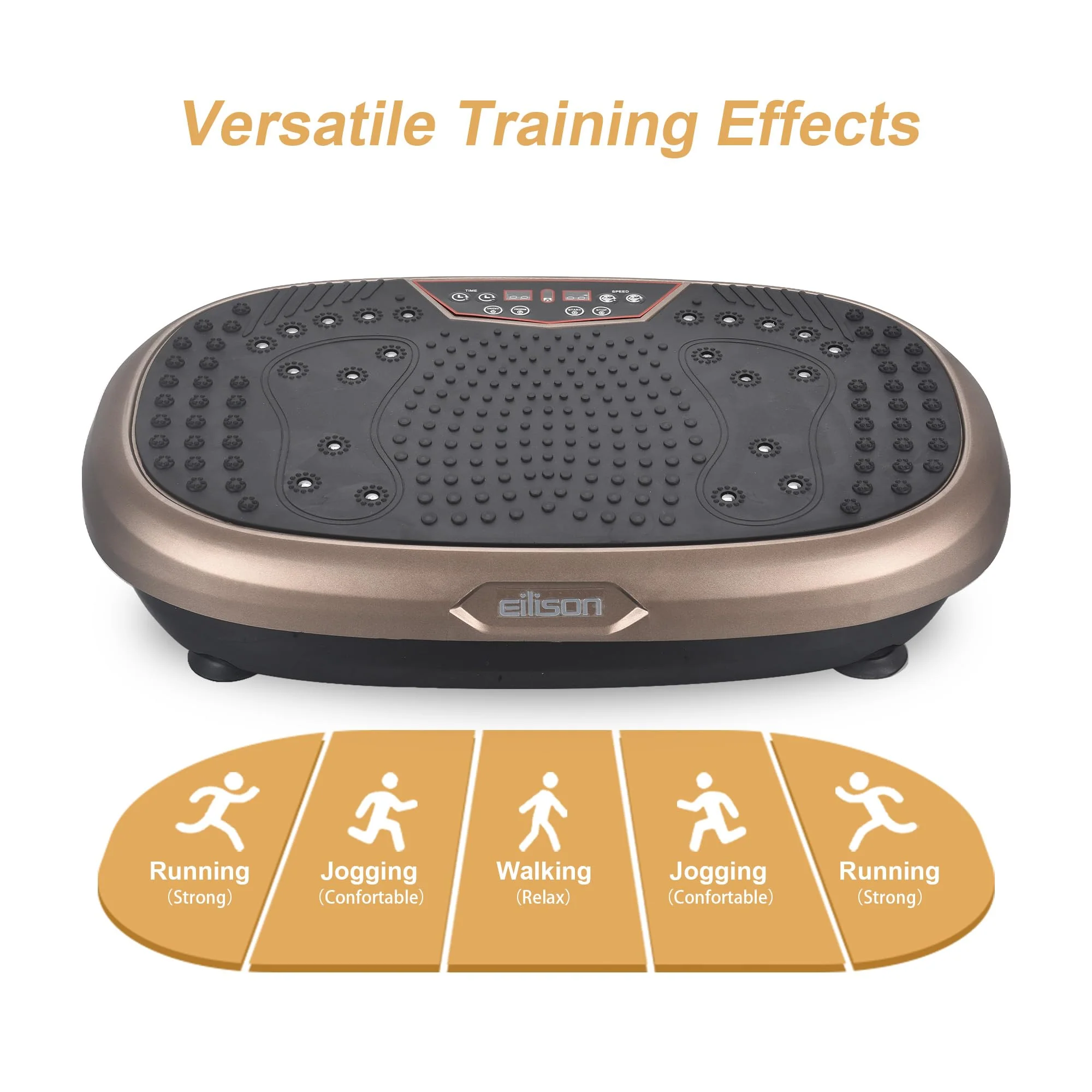 EILISON FitMax 3D XL Vibration Plate - Acupressure Surface, Full Body Workout, Pain Relief, Lifetime Warranty