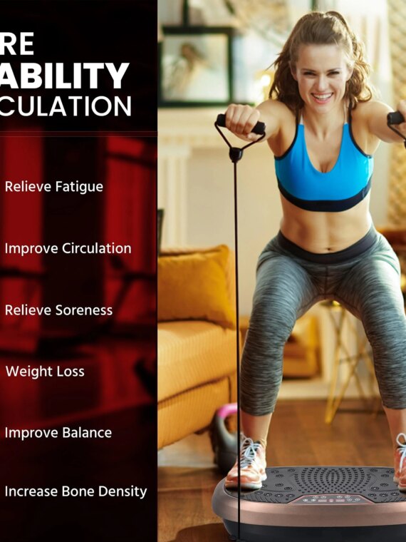 EILISON FitMax 3D XL Vibration Plate - Acupressure Surface, Full Body Workout, Pain Relief, Lifetime Warranty