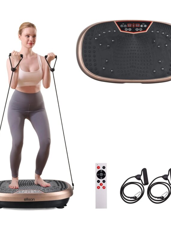 EILISON FitMax 3D XL Vibration Plate - Acupressure Surface, Full Body Workout, Pain Relief, Lifetime Warranty