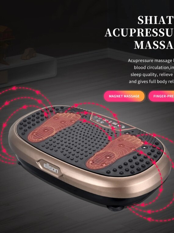 EILISON FitMax 3D XL Vibration Plate - Acupressure Surface, Full Body Workout, Pain Relief, Lifetime Warranty