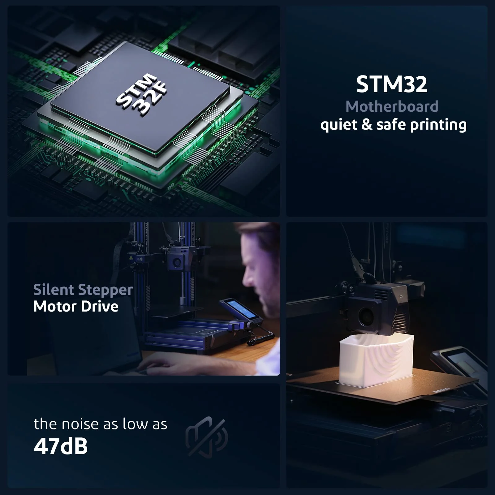 ELEGOO Neptune 3 Pro FDM 3D Printer, Auto Bed Leveling, Silent Operation, Dual-Gear Extruder, 225x225x280mm