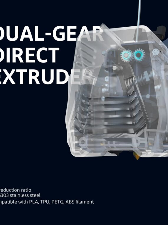 ELEGOO Neptune 3 Pro FDM 3D Printer, Auto Bed Leveling, Silent Operation, Dual-Gear Extruder, 225x225x280mm