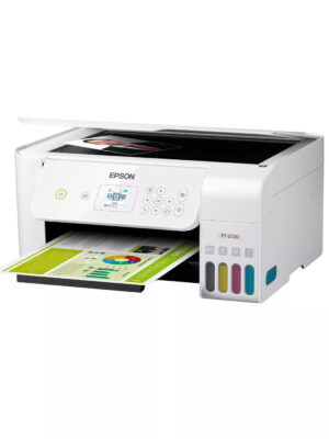 Epson EcoTank ET-2760 Wireless All-in-One Supertank Printer, Cartridge-Free, 2-Year Ink Supply, White