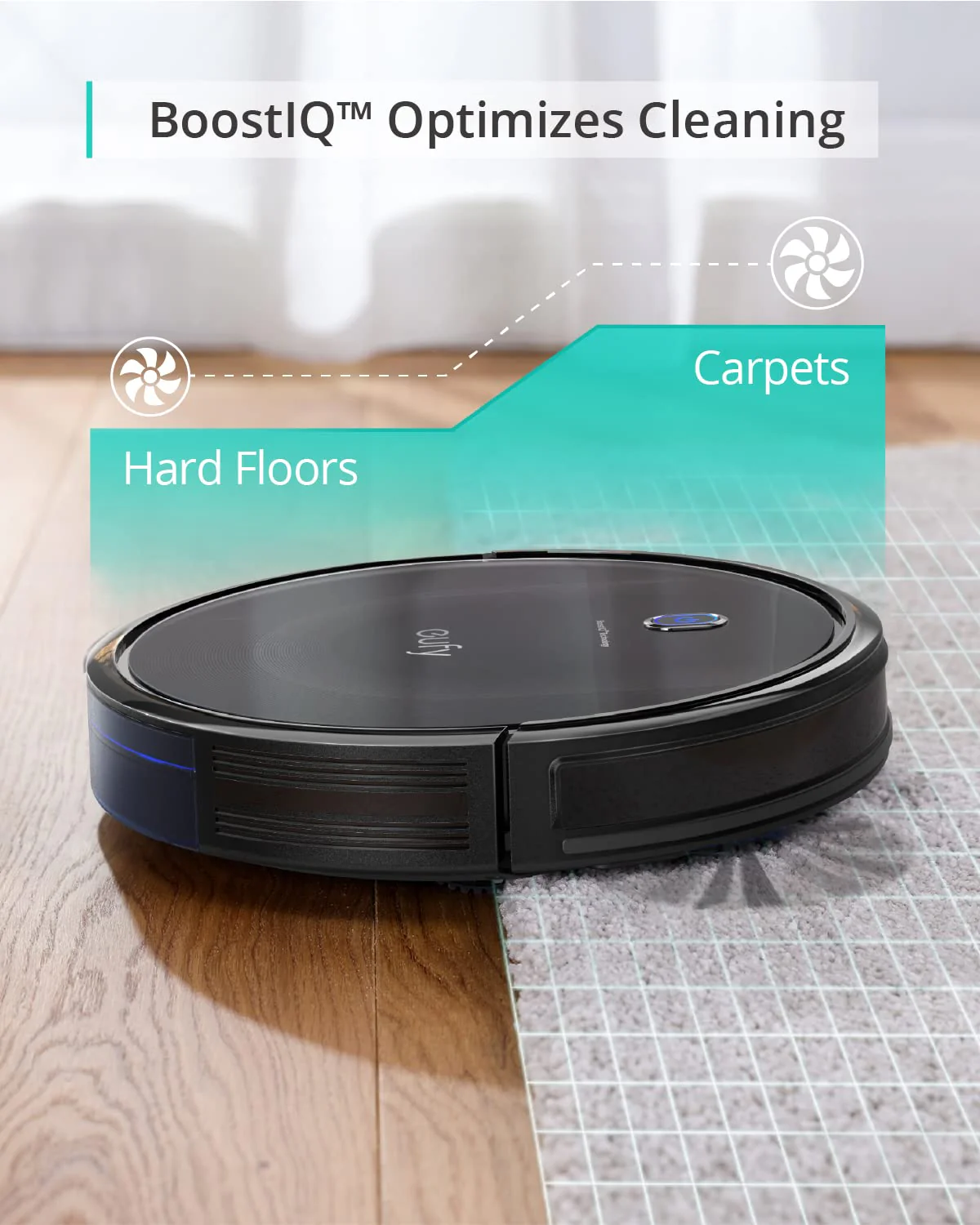 eufy RoboVac 11S MAX Robot Vacuum, Super Thin 2.85", BoostIQ, 100 Min Runtime, Quiet, Self-Charging, Anti-Scratch Glass