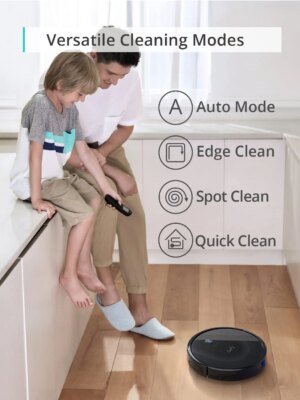 eufy RoboVac 11S MAX Robot Vacuum, Super Thin 2.85″, BoostIQ, 100 Min Runtime, Quiet, Self-Charging, Anti-Scratch Glass