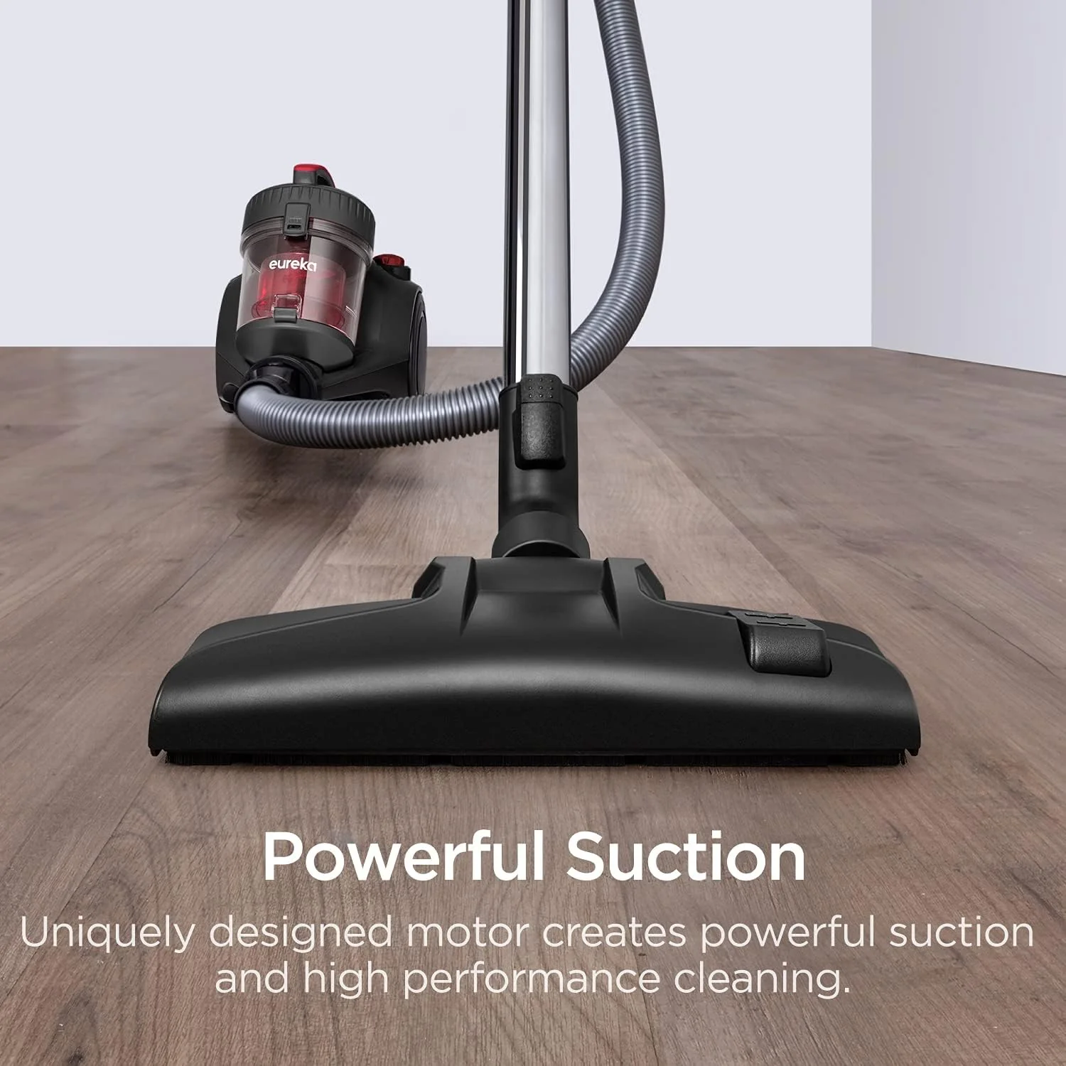 Eureka Whirlwind Bagless Canister Vacuum Cleaner, Multi-Surface, 2.5L, Lightweight, for Carpets & Hard Floors