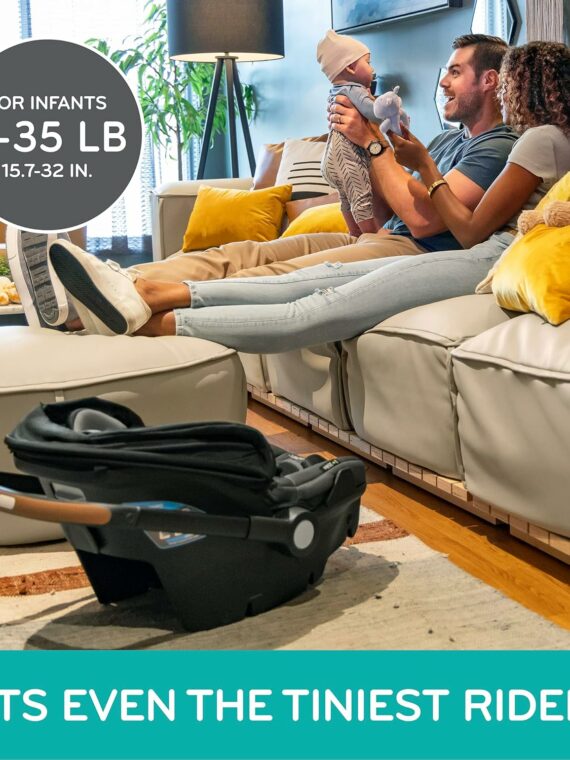 Evenflo Shyft DualRide Infant Car Seat & Stroller Combo, Boone Gray - Safety, Seamless Transition, Storage