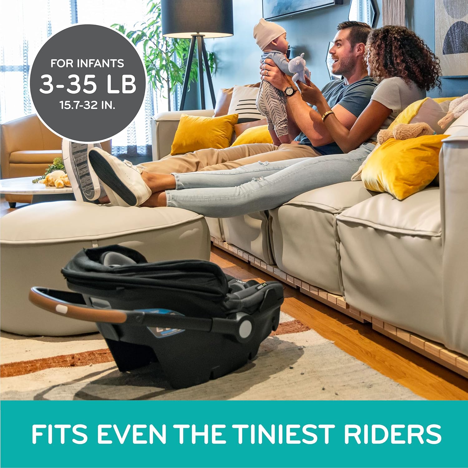 Evenflo Shyft DualRide Infant Car Seat & Stroller Combo, Boone Gray - Safety, Seamless Transition, Storage