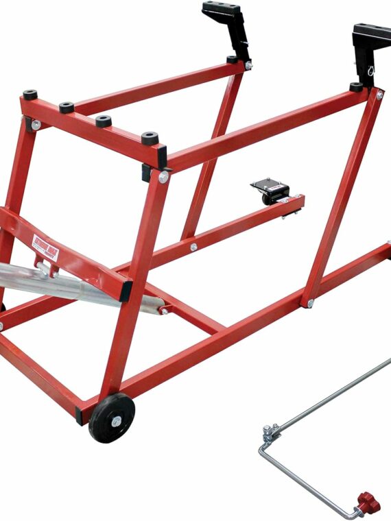 Extreme Max PRO Snowmobile Lift with Wheel Kit, 1000 lb Capacity, Heavy-Duty Jack, Powder Coat Finish