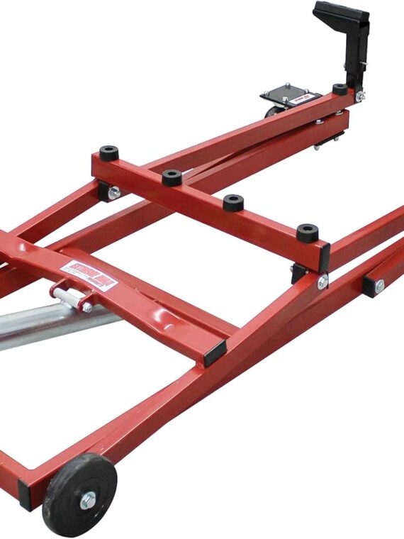Extreme Max PRO Snowmobile Lift with Wheel Kit, 1000 lb Capacity, Heavy-Duty Jack, Powder Coat Finish