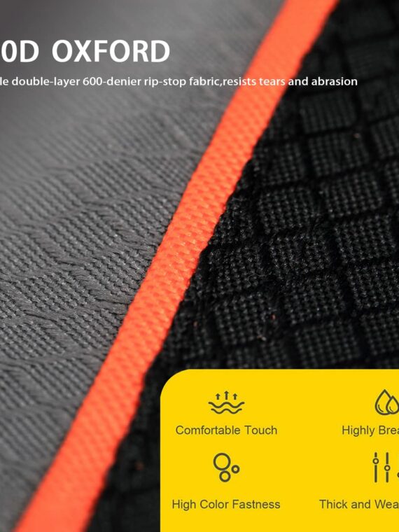 FAIR WIND 2-Pack Oversized Padded Camping Chairs with Lumbar Support & Storage