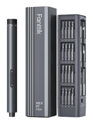 Fanttik E1 Max 3.7V Mini Electric Precision Screwdriver Set with 50 Metal Bits & Magnetic Case