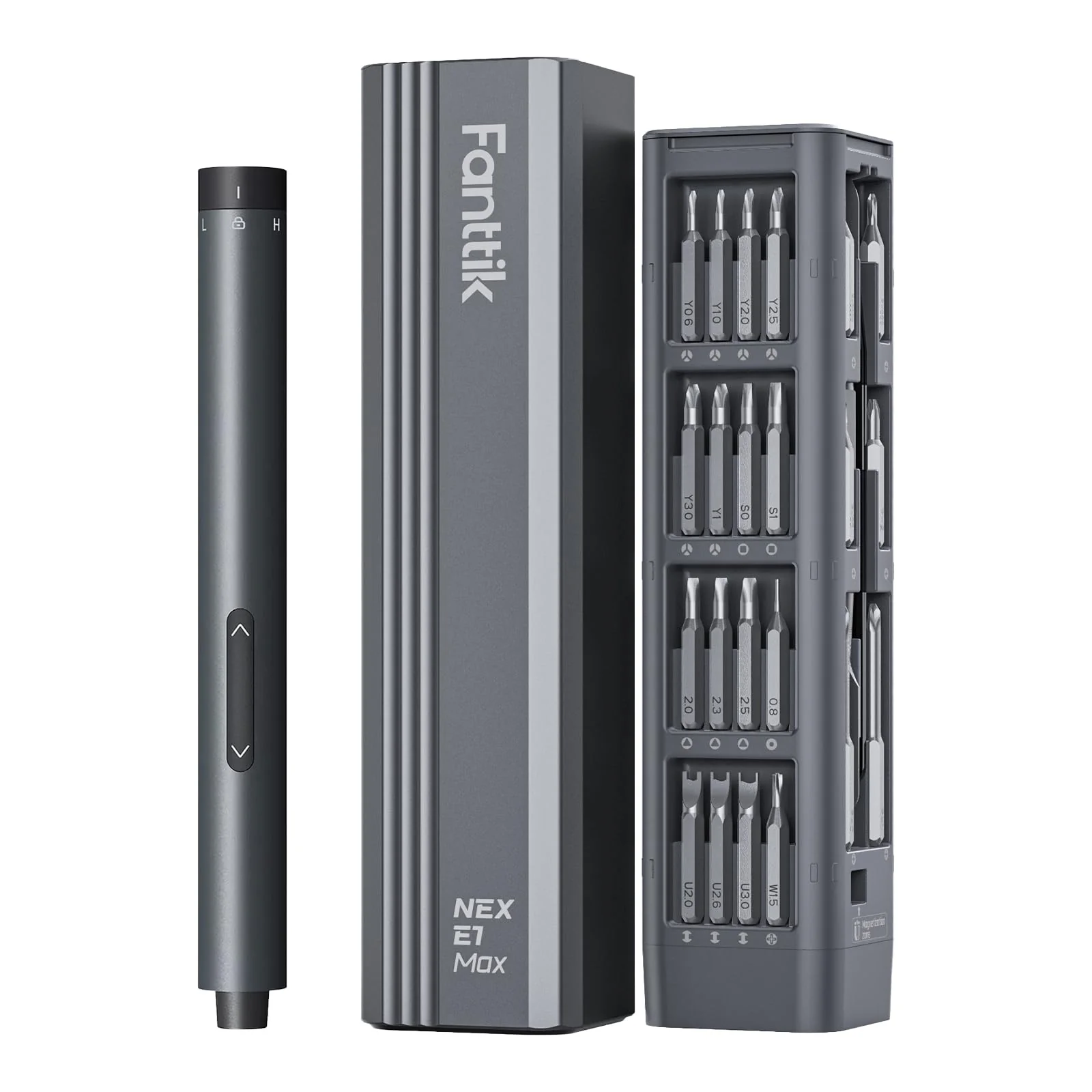 Fanttik E1 Max 3.7V Mini Electric Precision Screwdriver Set with 50 Metal Bits & Magnetic Case