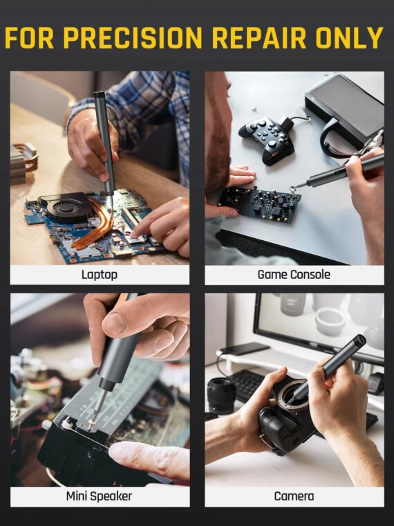 Fanttik E1 Max 3.7V Mini Electric Precision Screwdriver Set with 50 Metal Bits & Magnetic Case