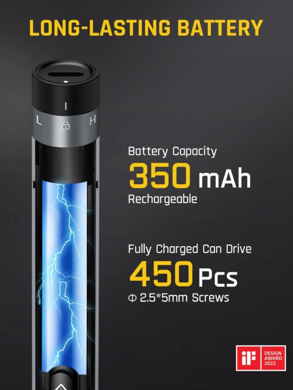 Fanttik E1 Max 3.7V Mini Electric Precision Screwdriver Set with 50 Metal Bits & Magnetic Case