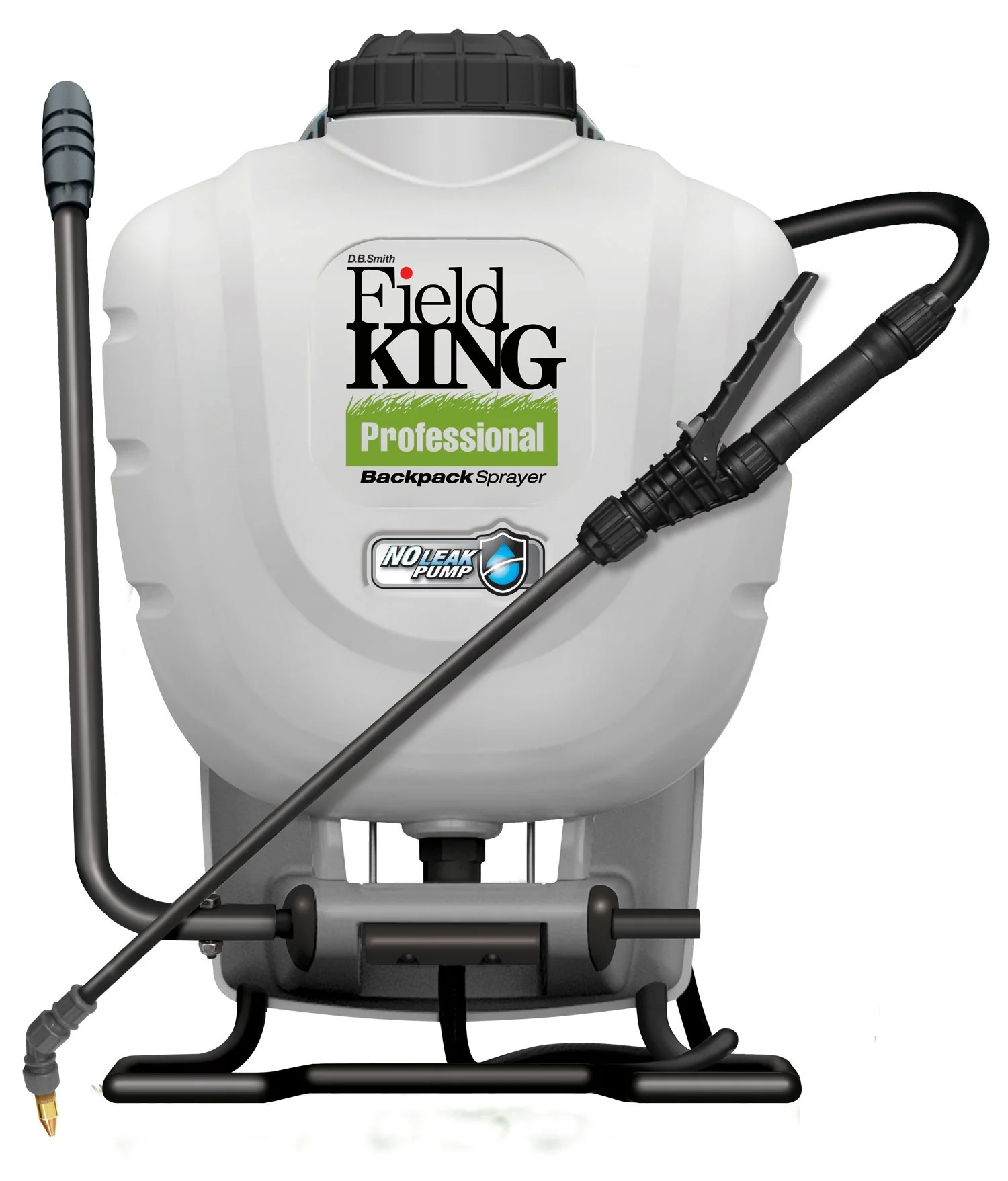 Field King 4 Gallon Backpack Sprayer by D.B. Smith - No Leak Pump, 150 PSI, 21" Poly Wand, 6 Nozzles