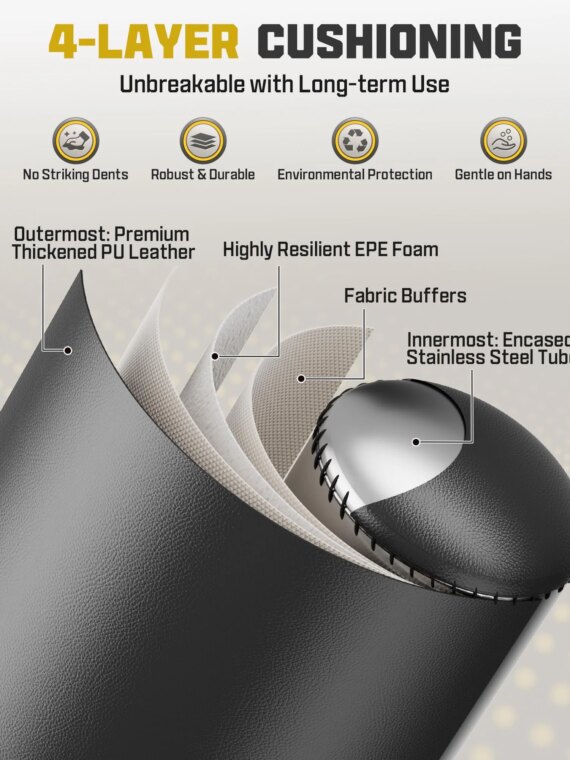 FITVEN 70" Freestanding Punching Bag with Gloves, Shock Absorption, Stable Base, Durable Materials