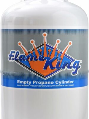 Flame King 30 LB Steel Propane Tank with OPD Valve, DOT & TC Certified, Rust-Resistant for RVs & Heaters