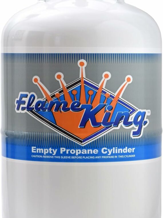 Flame King 30 LB Steel Propane Tank with OPD Valve, DOT & TC Certified, Rust-Resistant for RVs & Heaters