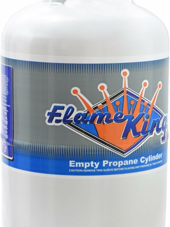 Flame King 30 LB Steel Propane Tank with OPD Valve, DOT & TC Certified, Rust-Resistant for RVs & Heaters