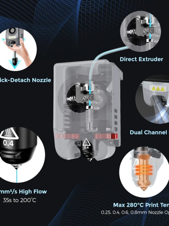 FlashForge Adventurer 5M 3D Printer, Auto Leveling, 12X Fast Printing, Smart Features, High Precision