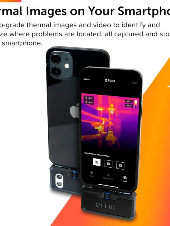 FLIR ONE Pro Thermal Imaging Camera for iOS - High Resolution, MSX Technology, Wi-Fi Enabled