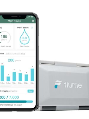Flume 2 Smart Home WiFi Water Monitor & Leak Detector - Real-Time Usage Tracking & Leak Prevention