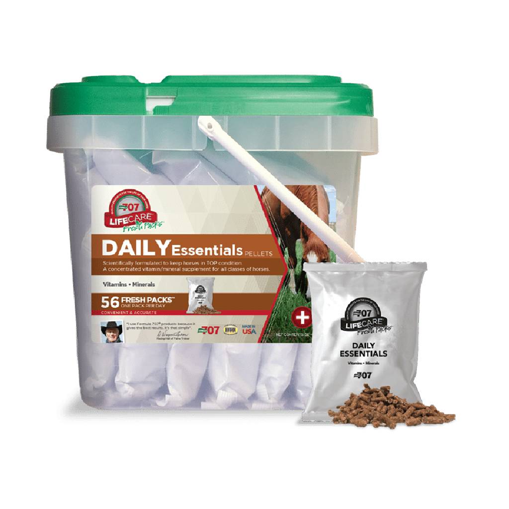 Formula 707 Daily Essentials Horse Supplement - 56 Day Supply, Vitamins & Minerals for All Ages