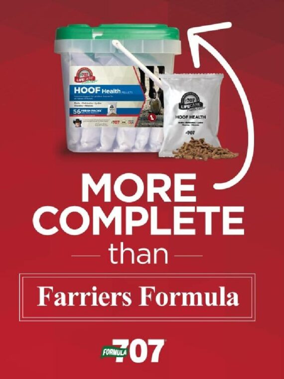 Formula 707 Hoof Health Daily Packs for Horses - 56 Day Supply, Biotin & Minerals for Strong Hooves