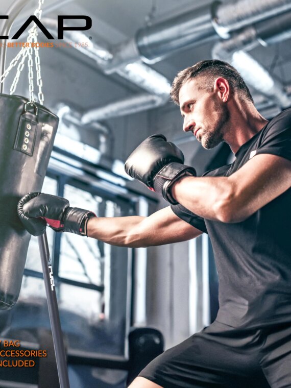 Fuel Pureformance Heavy-Duty Steel Heavy Bag Stand, Black, Supports Up to 100 lbs