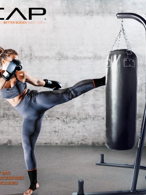 Fuel Pureformance Heavy-Duty Steel Heavy Bag Stand, Black, Supports Up to 100 lbs