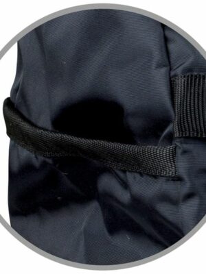 GAPPAY Black Nylon Helper Equipment Bag with Full Top Zipper & 2 Handles