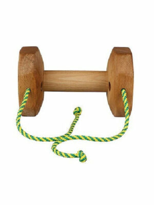 GAPPAY Modular Training Dumbbell, Beechwood, 1.43 lbs, Replaceable Ends & Grip