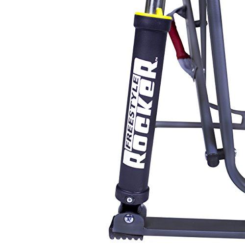 GCI Outdoor Freestyle Rocker Folding Rocking Chair, Cinnamon, Portable, 250 lbs Capacity, Mesh Back, Steel Frame