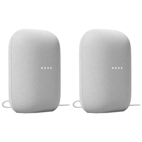 Google Nest Audio Smart Speaker 2-Pack, Wireless, Bluetooth, Google Assistant Built-In, Stereo Sound