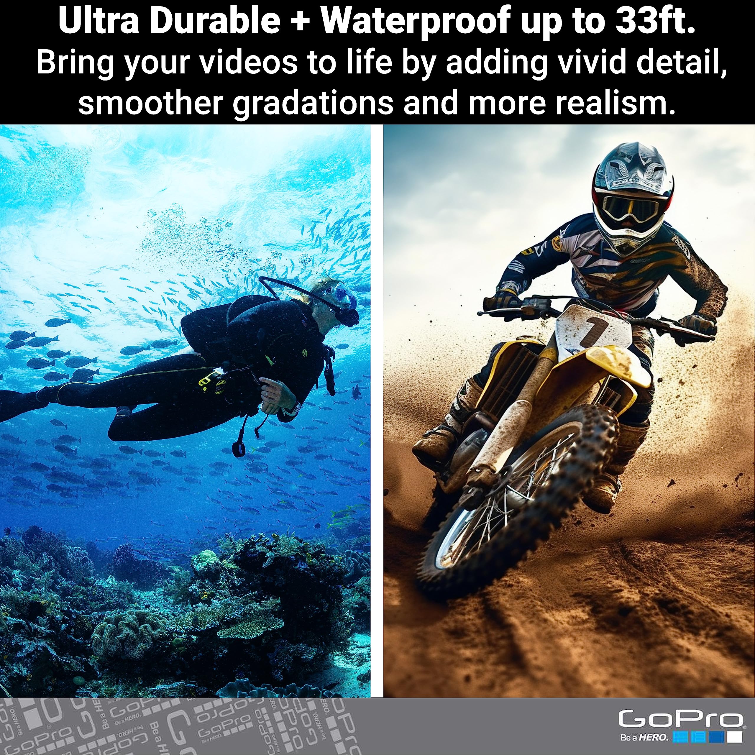 GoPro HERO11 Black Waterproof Action Camera, 5.3K60 Ultra HD Video, 27MP Photos, HyperSmooth Stabilization