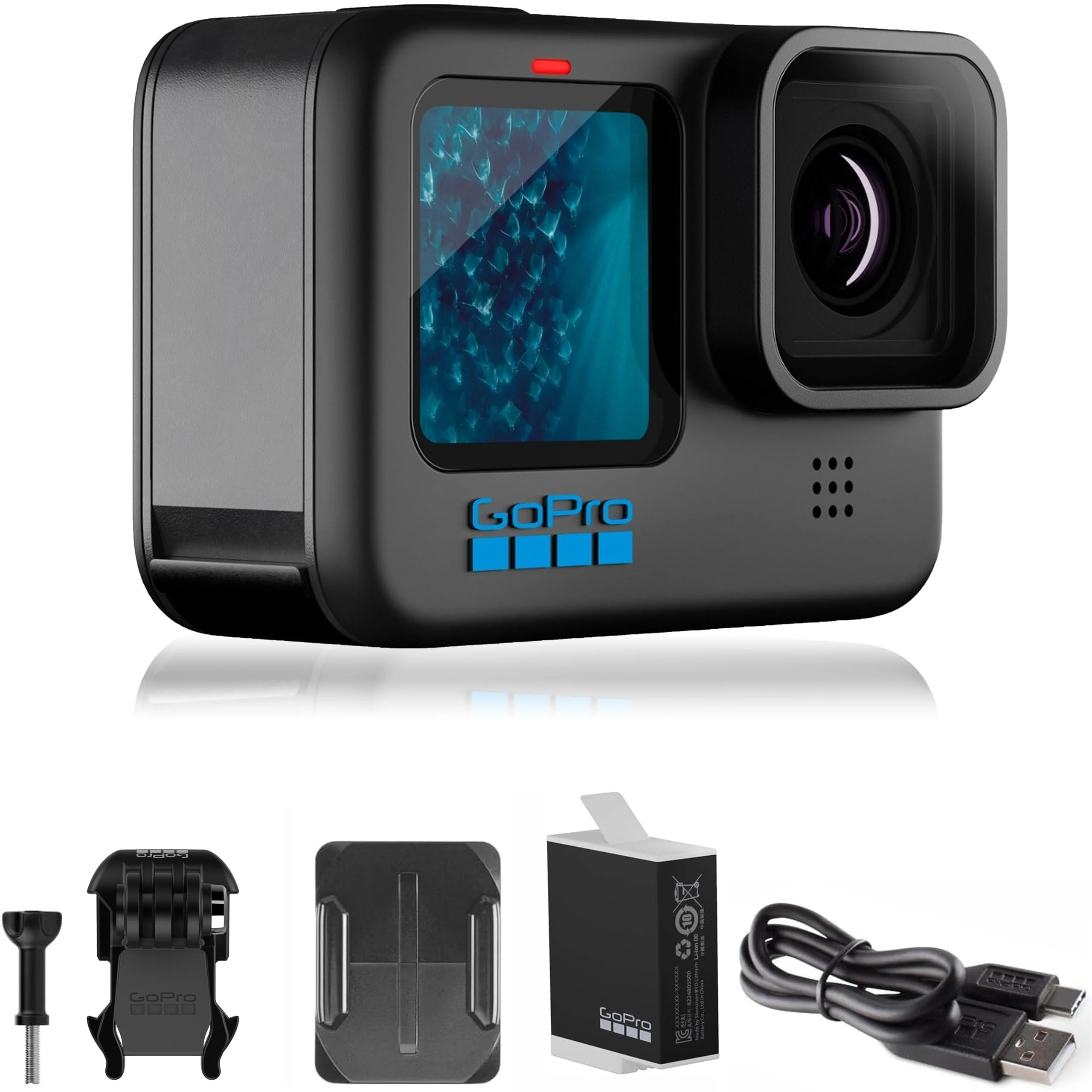 GoPro HERO11 Black Waterproof Action Camera, 5.3K60 Ultra HD Video, 27MP Photos, HyperSmooth Stabilization