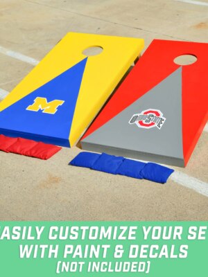 GoSports Premium Solid Wood Cornhole Set – Regulation 4×2 ft Boards with Bean Bags & Carrying Case